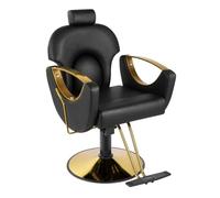 Chaise de barbier inclinable pour Salon de Coiffure Chaises de barbier pivotantes roulantes à 360 degrés Coiffeur Chaise de Salon de Tatouage Équipement de stylisme,Noir