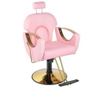 Chaise de barbier inclinable, réglable en hauteur, chaise de coiffure, salon de coiffure, chaise de salon de coiffure, chaise de shampooing professionnelle, confortable pour spa de beauté