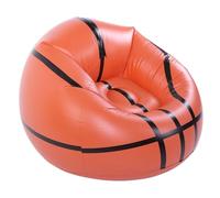 Chaise de Basket-Ball Gonflable, canapé Gonflable Confortable et Portable pour Les Fêtes de Plage et de Piscine, PVC Orange 110x110x85cm