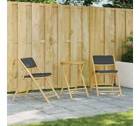 Chaise de Bistro Pliante et Coussins Siège Patio Terrasse Extérieur vidaXL