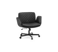 Chaise de bureau à assise croisée / chaise pivotante Criss Cross 10 PU noir