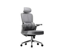 Chaise De Bureau à Dossier Haut Chaise Ergonomique Inclinable Chaises D’Ordinateur Chaises De Jeu Fonction Inclinable Travail à Domicile (Coussin De SièGe en éPonge Grise)