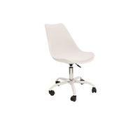 iDiffusion Chaise de Bureau à roulettes Design Kiruna - Blanc