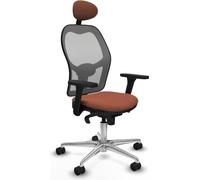Chaise de bureau avec appui-tête Jorquera Piqueras y Crespo 3D086N1 Marron Gris