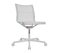 Chaise de bureau avec cadre à rouleaux D1 five-legged frame alu papyrus white RAL9018