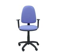 Chaise de bureau AYNA - accoudoirs réglables - Bleu clair