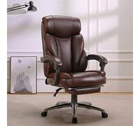 Chaise de bureau Boss Chaise de jeu à dossier haut inclinable en cuir PU avec coussins épais et soutien lombaire ergonomique avec accoudoirs entièrement rembourrés, taille : 6671119 cm Br
