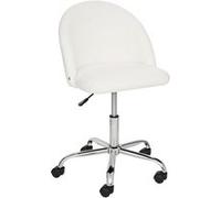 Chaise de bureau bouclette blanc Geos Atmosphera Blanc G