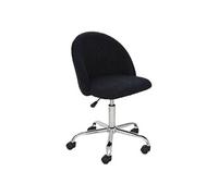 Chaise de bureau bouclette bleu encre Geos Bleu