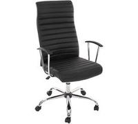 Chaise de bureau Cagliari MENDLER ergonomique similicuir noir Noir G