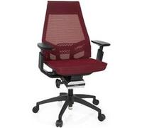GENIDIA SMART BLACK | tissu maille - Siège de bureau de qualité professionnelle rouge / noir