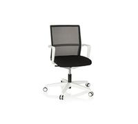 hjh OFFICE Chaise de Bureau Move-TEC Net 3D Tissu/Filet Blanc/Noir Chaise pivotante pour Une Assise Dynamique & Saine