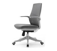 Chaise de Bureau Chaise de Bureau avec des Bras et du Chaise de Bureau d'ordinateur de Support Lombaire, Chaise de Chaise de Jeu en File de Jeu à mi-Chemin Confortable Confortable