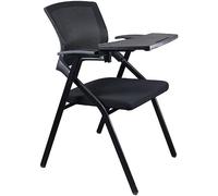 Chaise De Bureau Chaise De Bureau avec Tablette Et Chaises Multifonctions Chaises Pliantes Chaises Rembourrées Confortables pour Mobilier De Bureau À Domicile Formation De Tableau D'écriture C,NOI