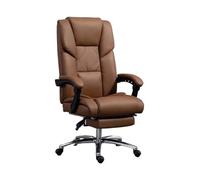 Chaise de Bureau Chaise De Bureau Ergonomique À Dossier Haut Avec Repose-pieds Rétractable - Exécutive Inclinable En Cuir Noir, Parfaite For Jouer, Travailler Et Faire La Sieste Ergonomie(Gray)