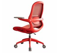 Chaise de Bureau, Chaise de Jeu Ergonomique, Chaise de Direction avec accoudoirs rabattables, adaptée à la Maison, aux salles de réunion, aux dortoirs(Red,Upgraded)