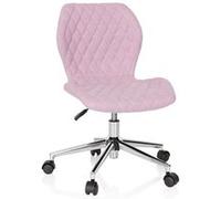 Chaise de bureau / chaise d'enfant pour enfant JOY II en tissu rose hjh OFFICE Rose G