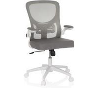 Chaise de bureau / Chaise pivotante BELIO W maille / tissu gris hjh OFFICE Gris G