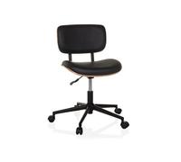 Chaise de bureau / chaise pivotante CENCA I similicuir noir