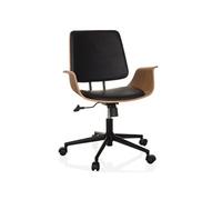 hjh Living Siège de bureau CENCA II pour domicile Noir