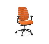 Chaise de bureau / Chaise pivotante ERGO LINE II tissu orange