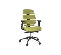 HJH Office Chaise de bureau ERGO LINE II Ergonomique dossier haut revêtement en tissu Vert