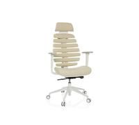 HJH Office Chaise de bureau Ergo Line W pivotante, dossier ergonomique, appui-lordose inclus, beige