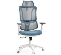 Chaise de bureau / chaise pivotante ERGOMY W Assise en tissu / dossier en tissu maillé bleu mybuero Bleu