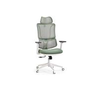 Chaise de bureau / chaise pivotante ERGOMY W Assise en tissu / dossier en tissu maillé vert