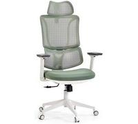 Chaise de bureau / chaise pivotante ERGOMY W Assise en tissu / dossier en tissu maillé vert mybuero Vert