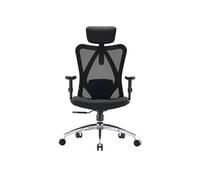 Chaise de bureau / chaise pivotante M18-M148 tissu / maille noir