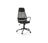 Chaise de bureau / chaise pivotante MARCOZ Maille / Tissu noir