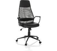 Chaise de bureau / chaise pivotante MARCOZ Maille / Tissu noir