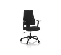 hjh OFFICE Chaises de Bureau Mathes Tissu, Fauteuil Pivotante Ergonomique, Hauteur Réglable, pivotante 360°, Noir 810015