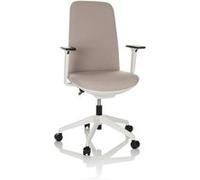 Chaise de bureau / chaise pivotante NESTORA tissu beige hjh OFFICE Beige G
