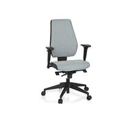 Chaise de bureau / Chaise pivotante PRO-TEC 500 tissu à maille gris foncé/gris clair