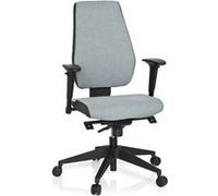Chaise de bureau / Chaise pivotante PRO-TEC 500 tissu à maille gris foncé/gris clair hjh OFFICE Gris G