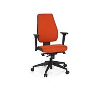 Chaise de bureau / Chaise pivotante PRO-TEC 500 tissu rouge foncé/rouge