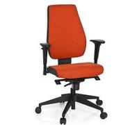 Chaise de bureau / Chaise pivotante PRO-TEC 500 tissu rouge foncé/rouge hjh OFFICE Rouge G
