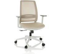 HJH Office Siège de bureau PROFONDO ECO W Ergonomique pivotant appui-lordose réglable Beige