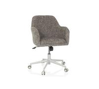 hjh Living Chaise de bureau SOLAO Home rembourrée pivotante réglable en hauteur, bascule, Gris