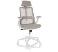 Chaise de bureau / chaise pivotante VENDO W Maille / Tissu gris hjh OFFICE Gris G