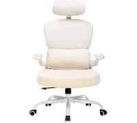 Chaise de bureau - COMHOMA - Chaise de Bureau Ergonomique - Porte-manteau intégré - Appuie-tête 3D - Support lombaire