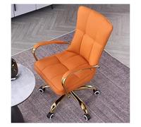 Chaise de bureau confortable à hauteur réglable en cuir avec accoudoirs pour bureau, étude, salon, solution élégante ErgonSeating