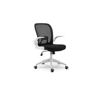 - Chaise de bureau confortable noire et blanche
