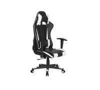 Chaise De Bureau Cuir Pu Blanc Gamer Blanc