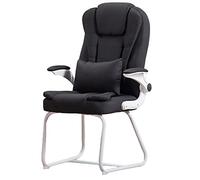 Chaise de Bureau de Direction Moderne avec accoudoirs, Chaise de Salle d'attente Confortable en Cuir synthétique, Chaise de conférence Robuste pour Jeux et Ordinateur