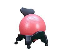 Chaise De Bureau De Médecine-ball Mobile Avec Support Dorsal Et Roues