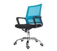 Chaise de Bureau - de roulante avec Support Lombaire, d’Ordinateur en Maille, s de Jeu, de Direction pivotante (Couleur : A, Taille : sans Appui