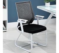 Chaise de Bureau d'ordinateur de Jeu de Jeu-Ergonomique Confortable Maison Large Chaise Large sans Roues, Support des Bras, Coussin de Dossier de Latex amélioré pour étudier, Travailler, exé